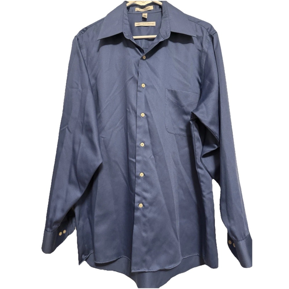 Geoffrey Beene Men's Sateen Dress Shirt‎ 34/35